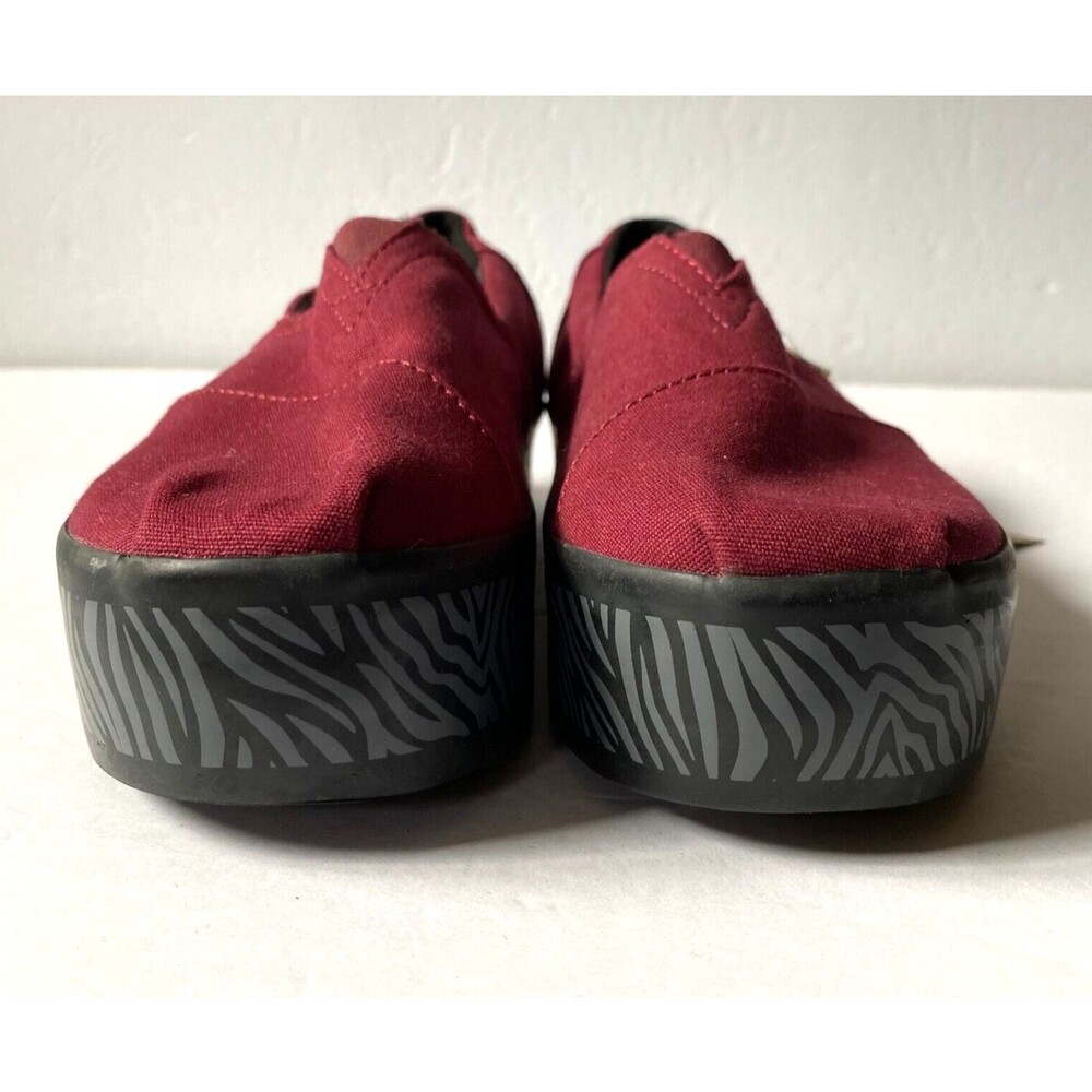 Toms Shoes Women's Size 7 Cabernet Canvas Alpargata Boardwalk NWT ๐คฉ HOST PICK! - Picture 5 of 14